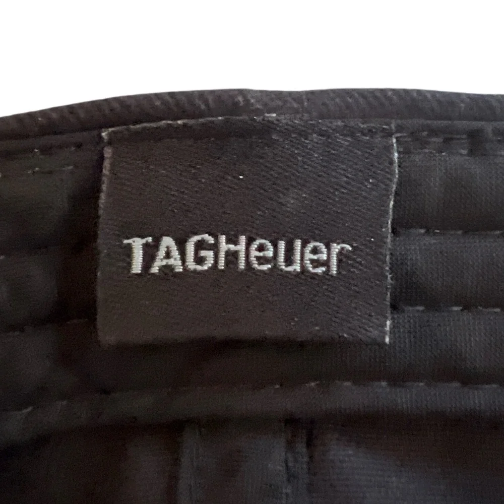 TAG Heuer Black Baseball Cap Embroidered Logo Adjustable Racing Hat